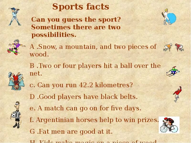 Sports dialogues. Sport facts. Interesting facts about Sport. Rules of Sport 5 класс. Facts about Sport.