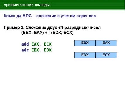 Флаги ассемблер
