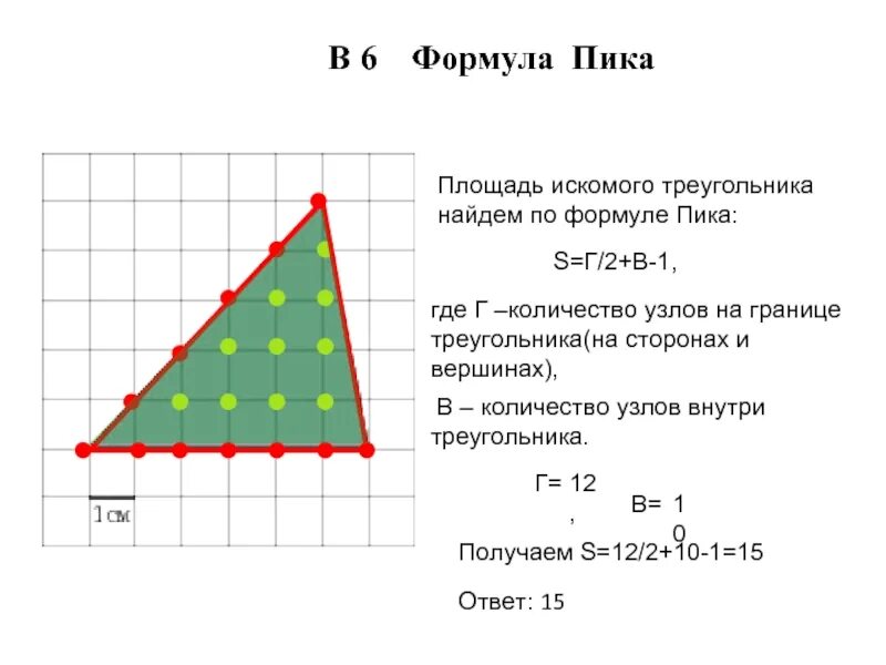 Площадь по формуле пика. Формула пика для нахождения площади. формула нахождения площади фигуры по точкам. нахождение площади по формуле пика. формула пика для нахождения площади многоугольника.