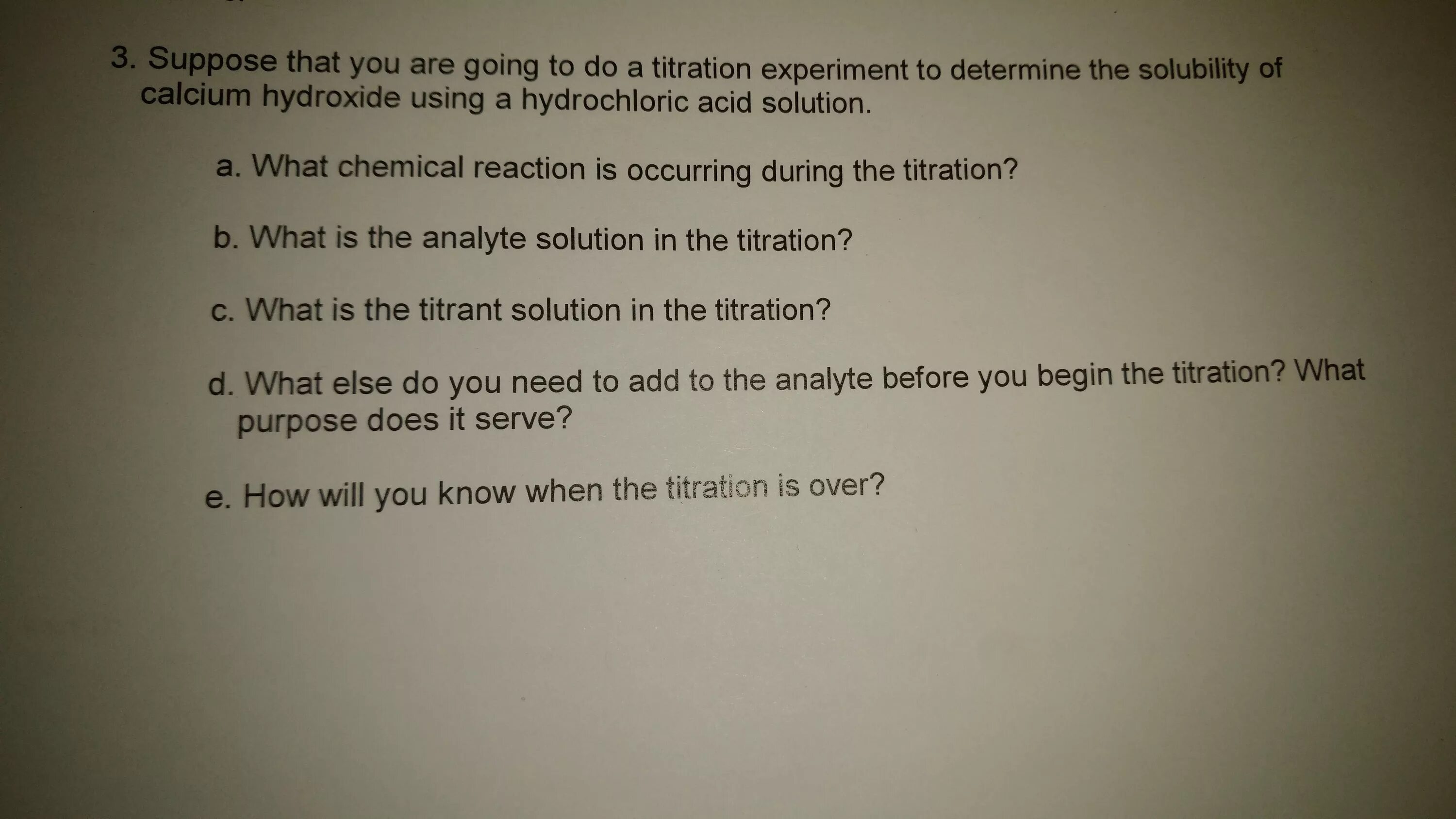 What else would be good to do? Картинка. 3. What is analyte and titrant in Chemistry.