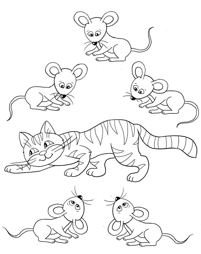 Кошка мышка детская игра. Кошка с мышкой раскраска для детей. Раскраска кот и мышка для детей. Рисование кошки мышки. Кот и мышки рисование для детей.