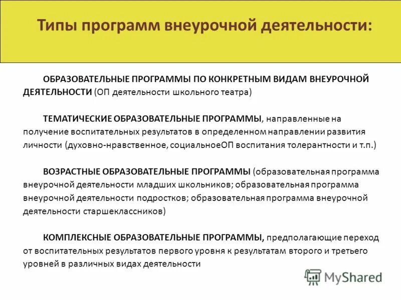 Вариативная часть плана внеурочной деятельности что это. Типы программ внеурочной деятельности. Сущность коммерческой деятельности. Сущность коммерческой деятельности в розничной торговле. Деятельность оп.