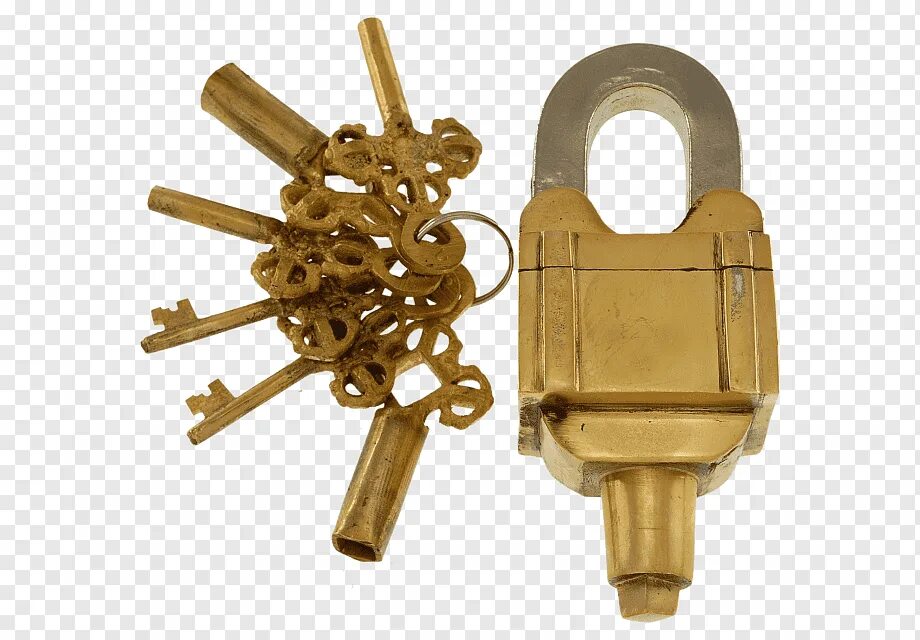 Латунный замок-головоломка с 6 квадратными ключами - (3 ключа x 2) вес. Замок и ключ. Головоломка замок. Навесной замок головоломка.
