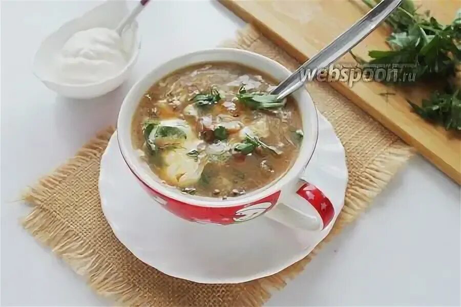 Рецепт грибного супа из свежих лесных