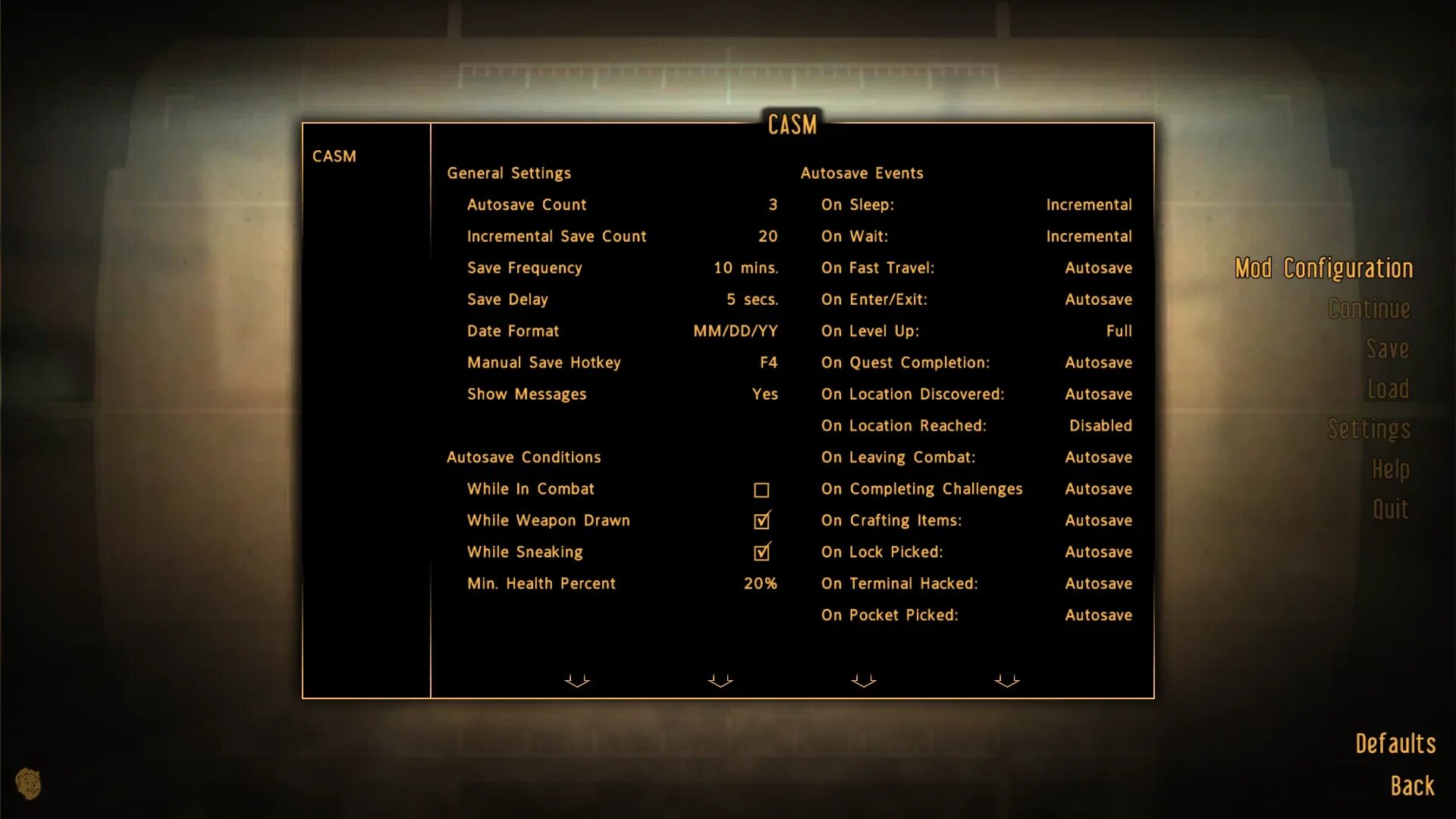 Msm menu