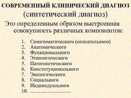 Современная клиническая диагностика