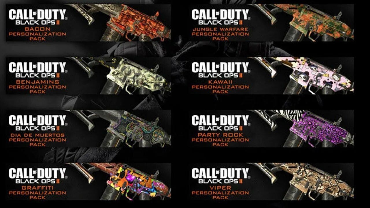 Как получить скины в call of duty. Оружия в call of duty black ops 2 zombie.