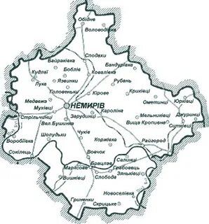 Винницкая область граничит