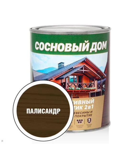 Декор дом пропитка для дерева купить Сосновый дом ОРЕХ 2,7л