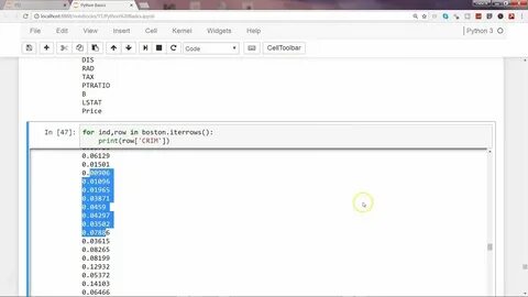 Row get python