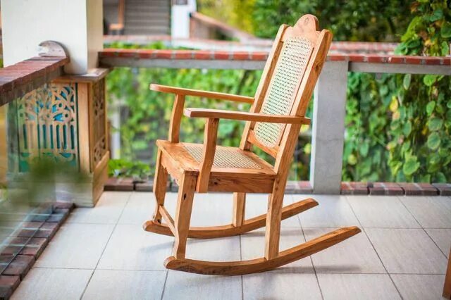 Rotan Schommelstoel Outdoor Patio Rieten Fauteuil Glider Lounge Meubelen Met Kus