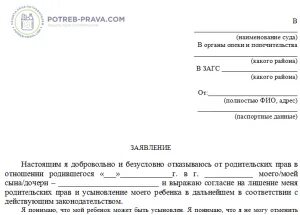 Как отменить добровольный отказ. Как отменить добровольный отказ