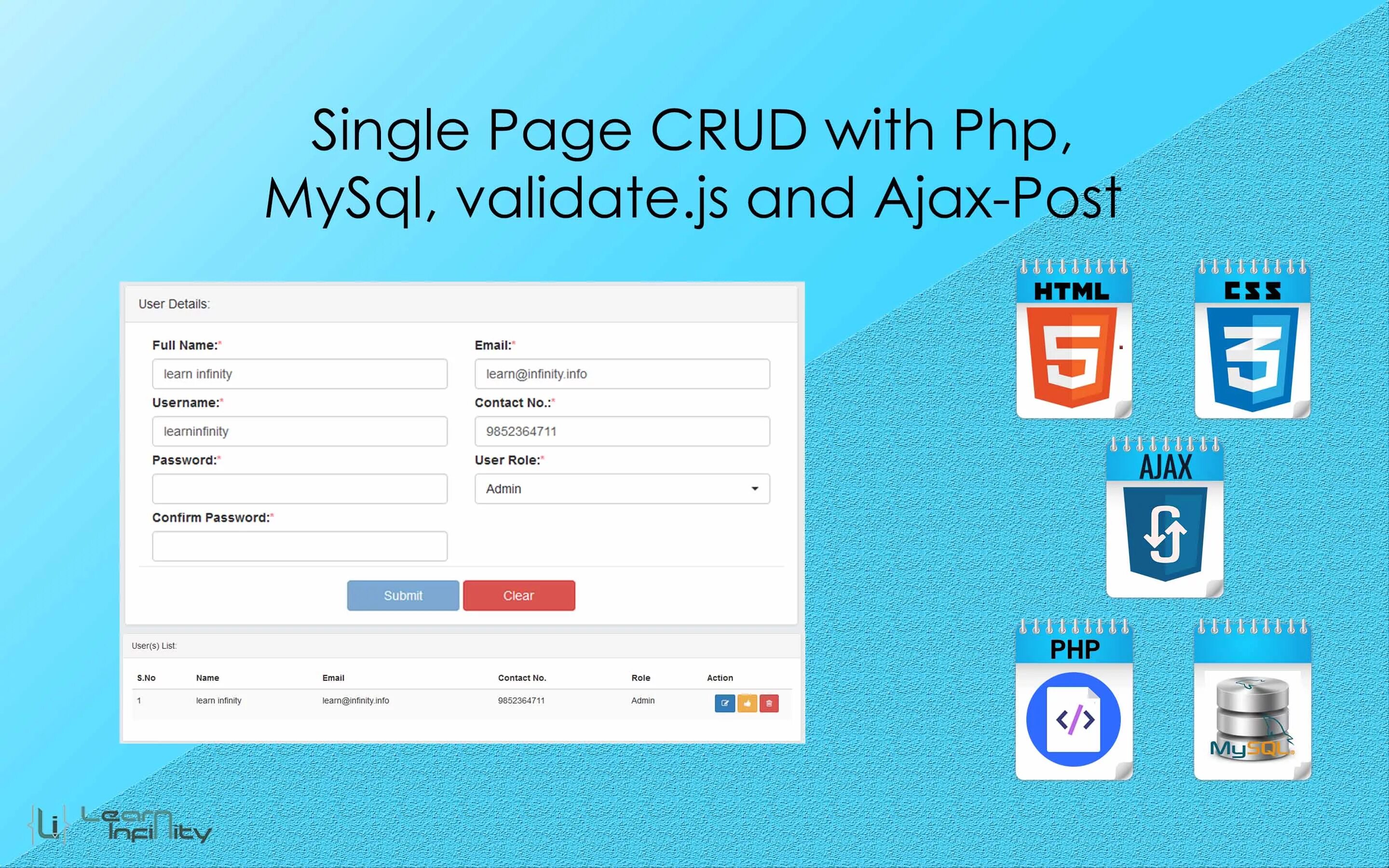 Страница сайта php. Php MYSQL. Php CRUD. Регистрация php MYSQL. JQUERY И SQL.