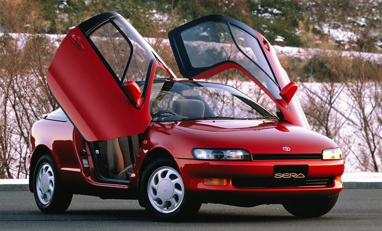 Авто из японии с 1 апреля. Toyota Sera 1990. Тойота сера 1990. Тойота сера 1995. Тойота сера 1990 год.