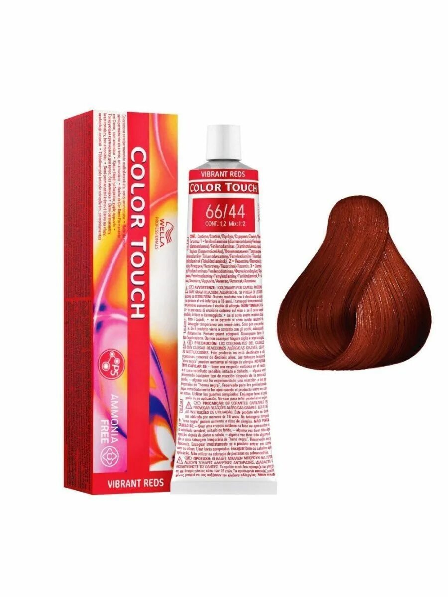 Wella professional краска для волос. Велла колор тач 7.43. wella color touch 7/43. велла колор тач 8/43. color touch vibrant reds 55/65.