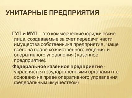 Аудит унитарных предприятий