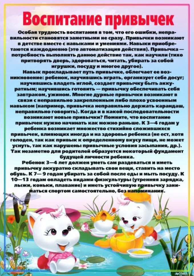 Информация для родительского уголка в детском саду. Уголок для родителей в детском саду. Воспитание привычек у детей консультация для родителей. Консультации для родителей в детском саду. Информация для родителей старшей группы