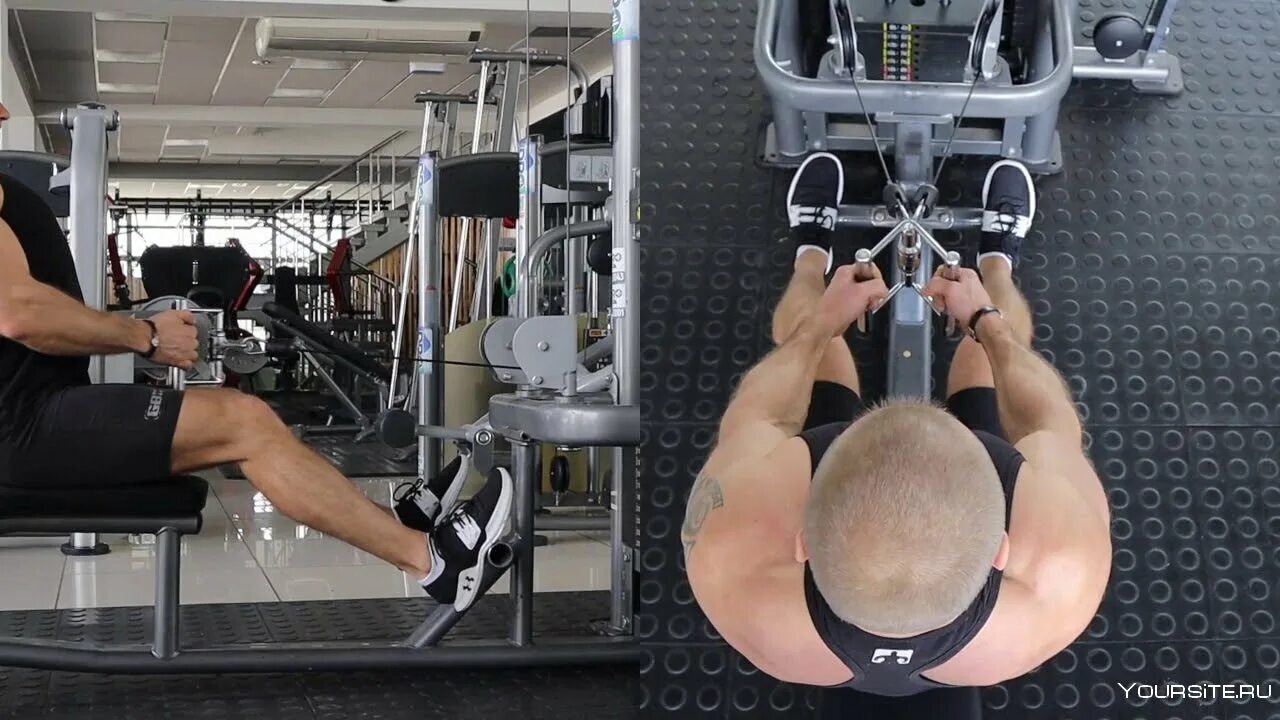 Тяга нижнего блока узким хватом. Тяга горизонтального блока узким параллельным хватом. Тяга нижнего блока к поясу. Тяга нижнего блока в блочном тренажере. Тяга горизонтального блока узким хватом.