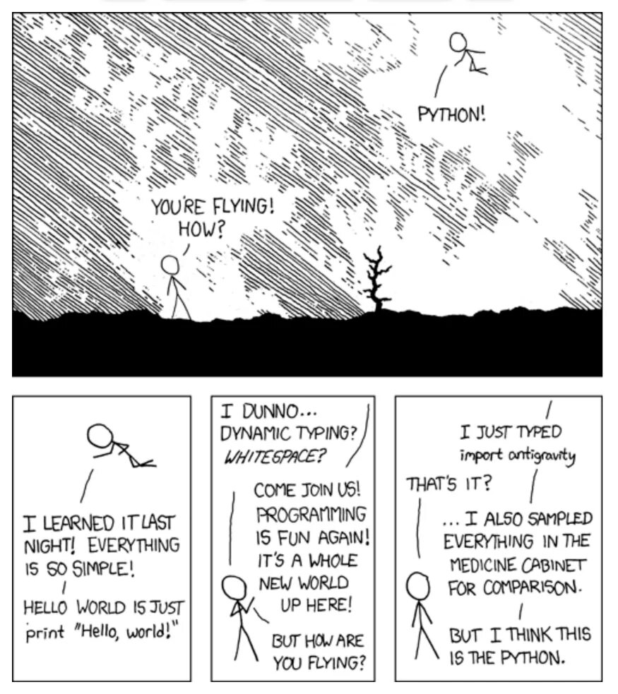 Xkcd питон. Antigravity Python. Import Antigravity. Комикс Python.