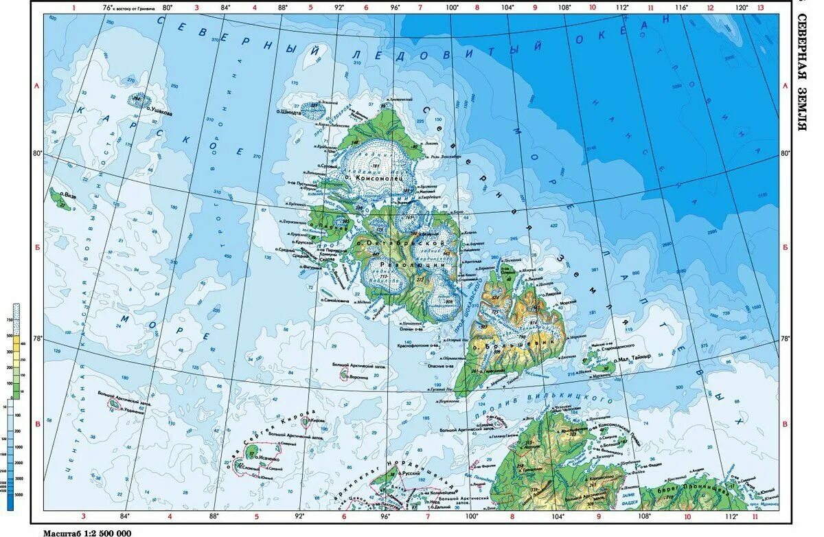 Острова карского моря названия. На карте архипелаги и острова Северная земля. Архипелаг Северная земля на карте. Архипелаг Северная земля на контурной карте. Острова Северная земля на карте.