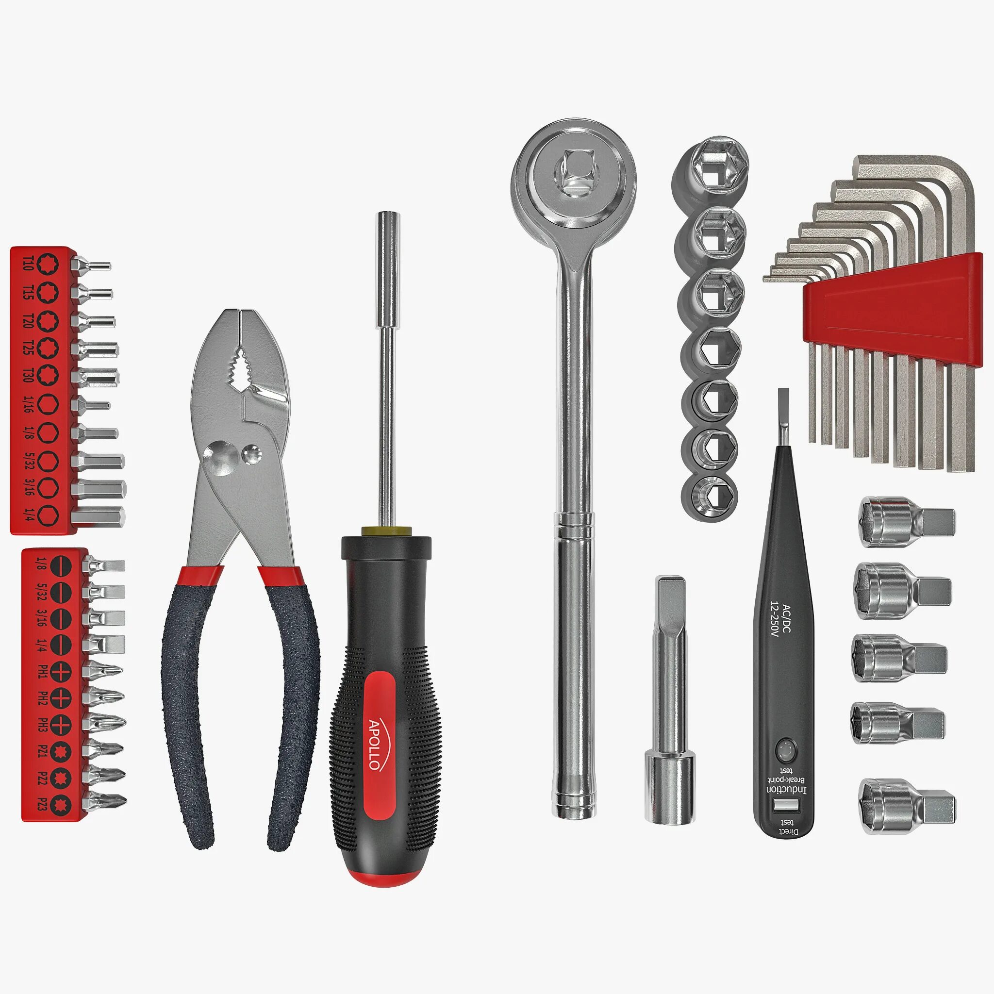 набор шоферского инструмента № 1, в пласт. 2. экстрактор на 9 мм. 2 tools. молоток жестянщика top tools 02a330.