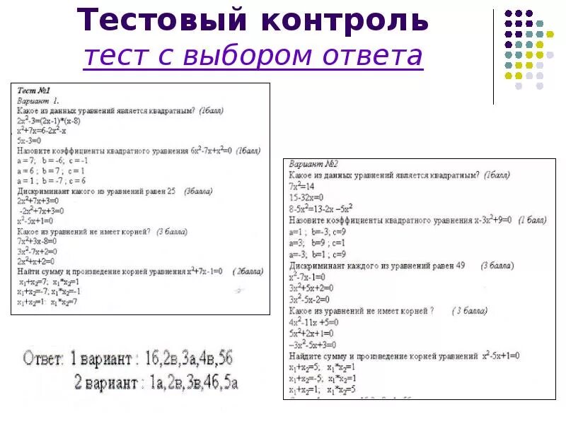 Тестовый контроль программы