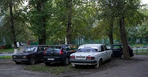 Парковки москвы во дворах