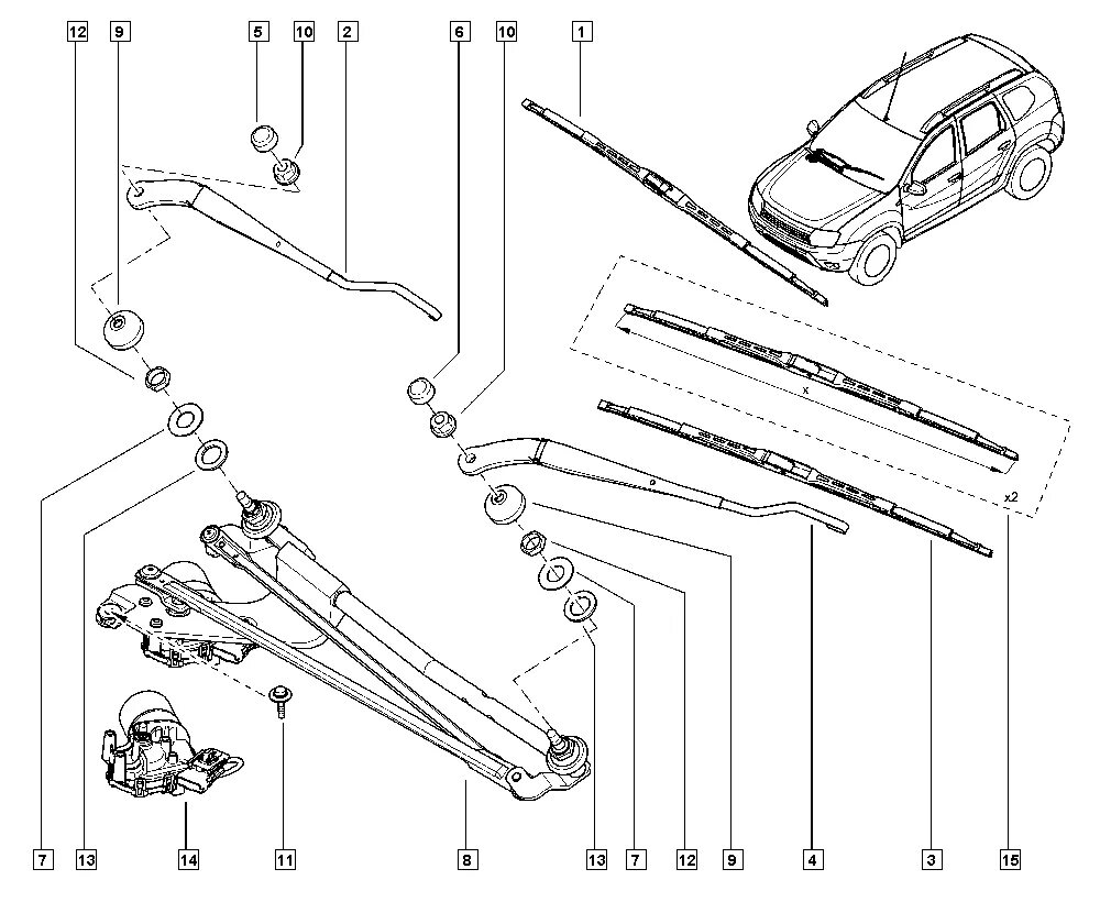 Duster 2025 щетки. Duster 2025 щетки