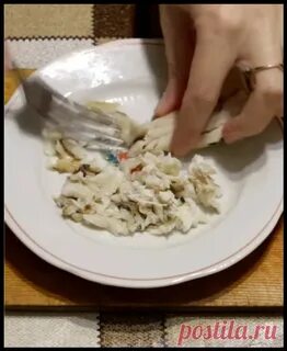 Салат из отварного минтая рецепт