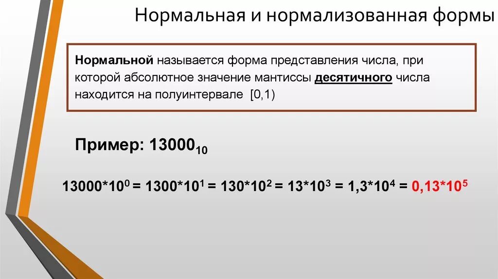 Нормалищованнпя формамчисла. Нормализованная форма числа. Нормализация чисел в информатике. Форма представления чисел с плавающей запятой. Нормализованное экспоненциальное число