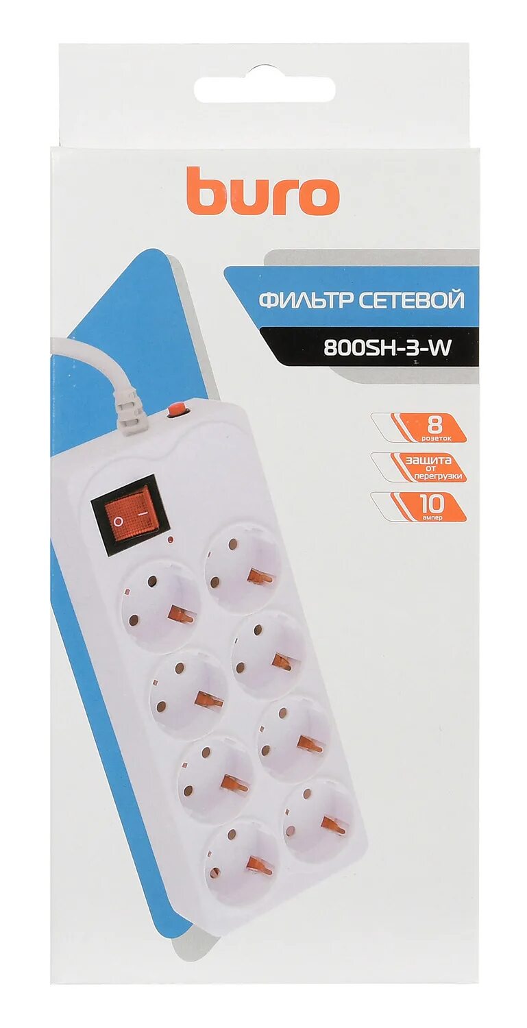 Buro 800sh. Сетевой фильтр buro 800sh-5-w. сетевой фильтр buro 800sh-1.8-w 1.8м (8 розеток). фильтр сетевой buro 800sh-3-w 3 м 8 розеток. buro 800sh-1.8-w, 1.8м, белый.
