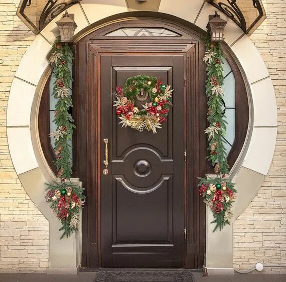 My Christmas Home Tour- Christmas Tour of Homes Best front doors, Christmas fron