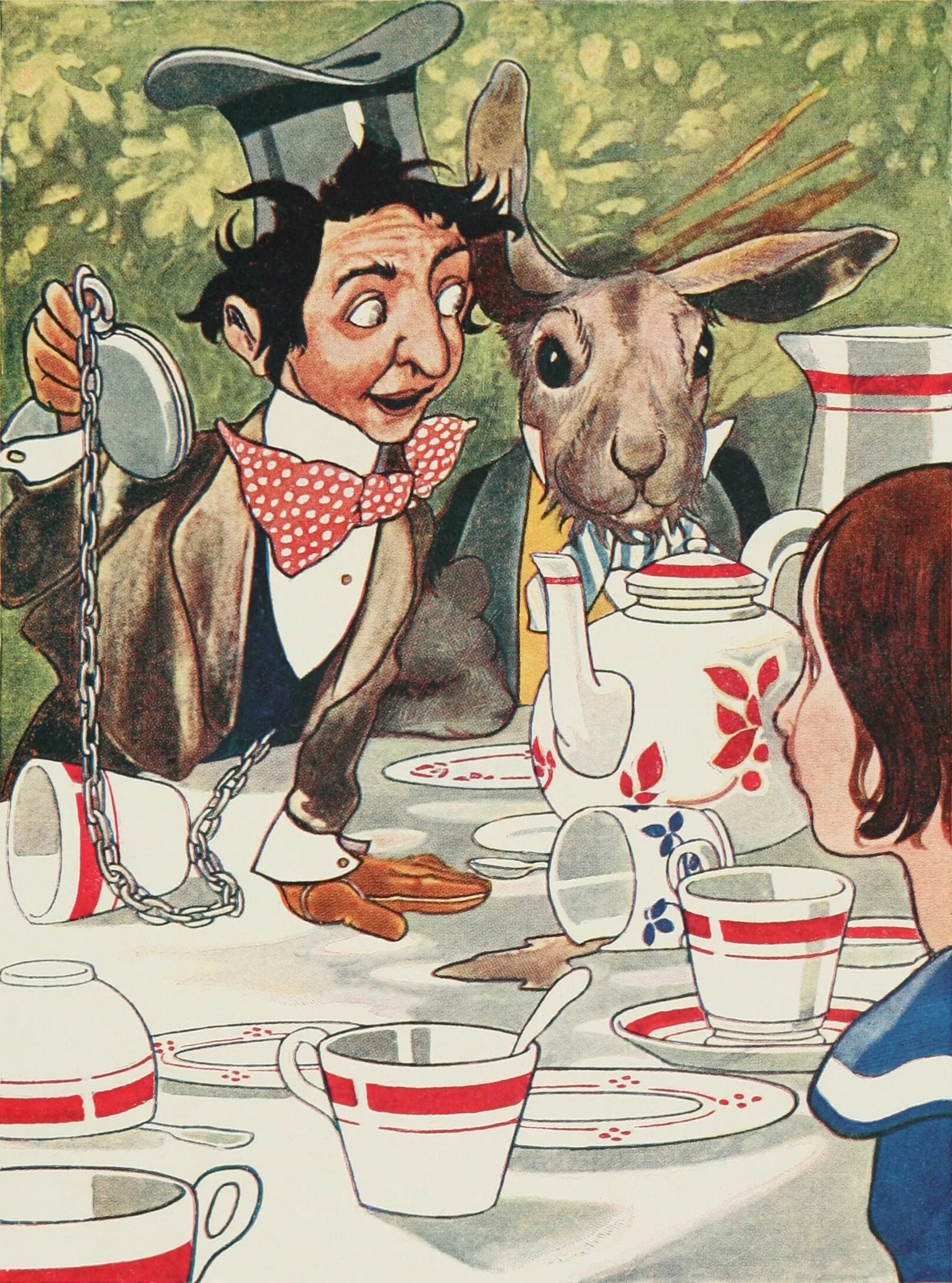 Алиса в стране чудес чаепитие. Алиса в стране чудес чаепитие иллюстрации. Алиса пьет чай