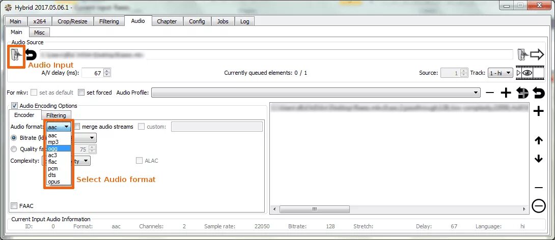 Encoding filter
