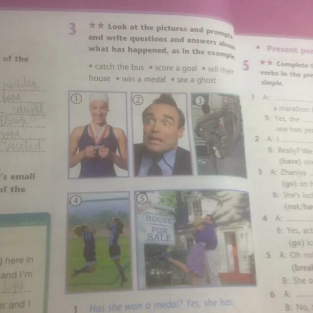 Write questions using the prompts below. Look at the pictures and answer the questions. Look at the pictures and write questions and answers. Write questions and answers as in the example ответы. Look at the pictures and answer the questions 5 класс.