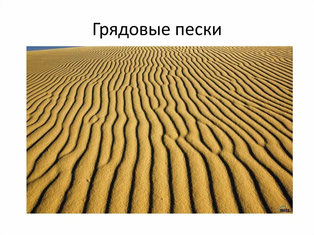 Эоловые формы рельефа