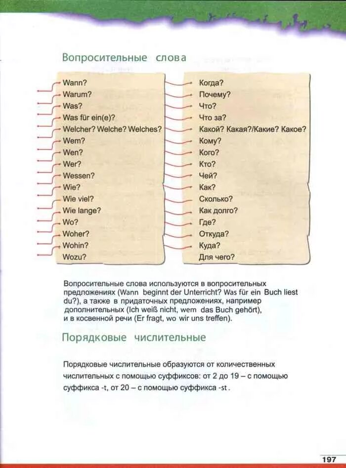 Вопросительные вопросы в немецком языке. Вопросительные слова в немецком языке. Вопросительные слова в немец. Вопросы на немецком. Немецкий язык учебник 7 класс бим садомова