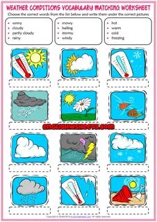 The weather worksheets for kids