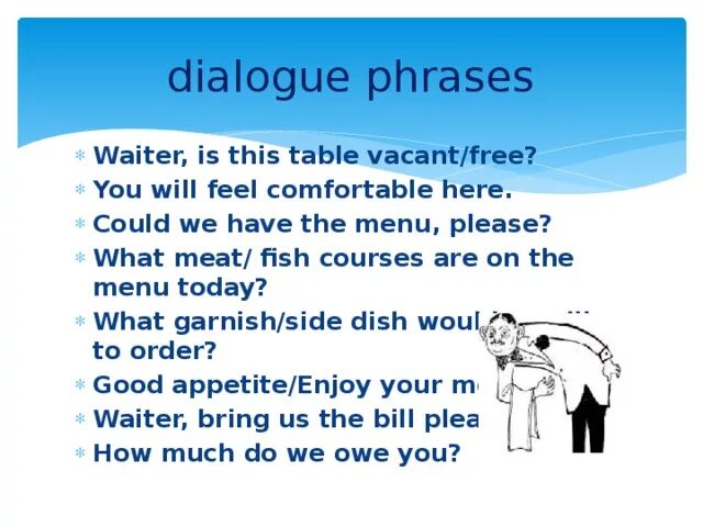 Un dialog. Диалог at the Restaurant. In a Restaurant Dialogue. Waiter Dialogue. Dialogue in a Cafe.