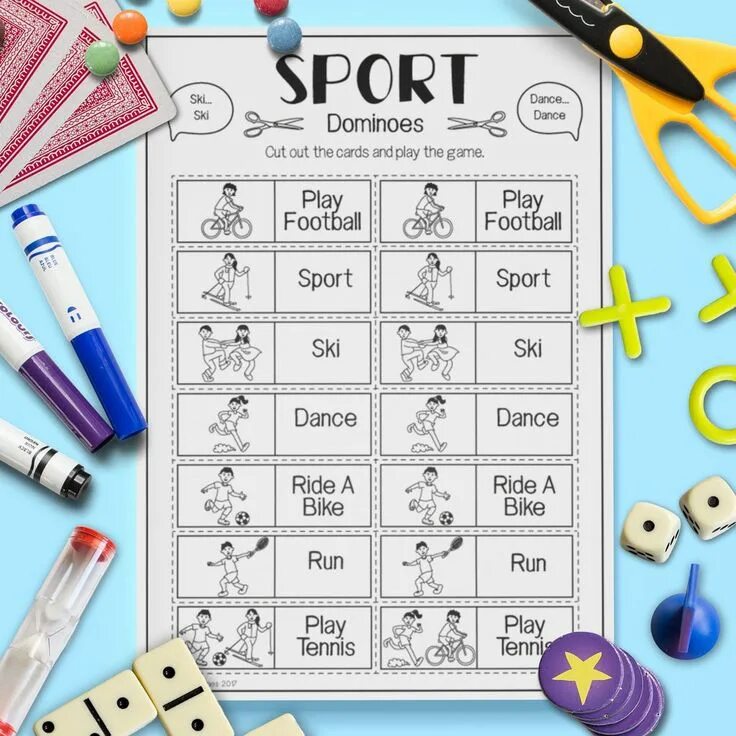 Игра домино английский. Sports Domino. Sport Domino for Kids. Vocabulary activities Domino. Вокабуляр Домино.