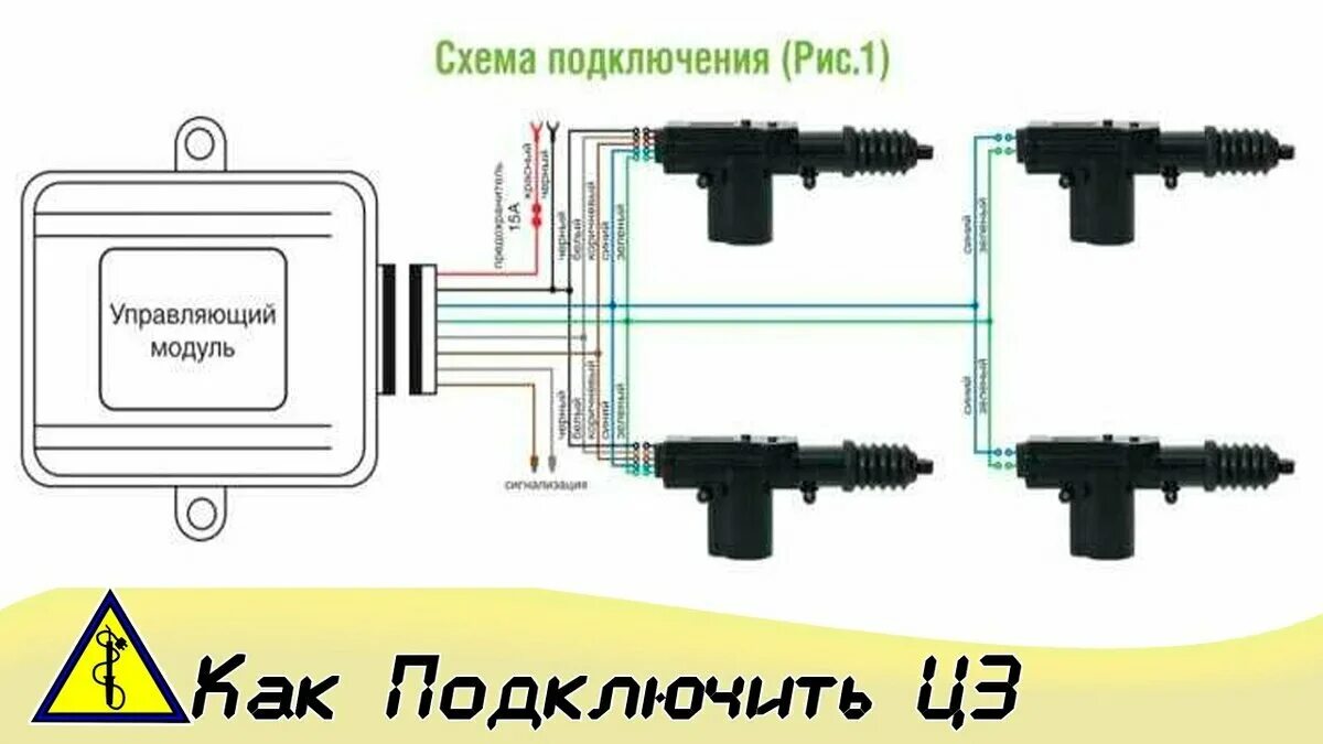 Схема подключения 5 проводного центрального замка. Схема 5 контактного активатора центрального замка. Активатор центрального замка схема подключения. Схема подключения активаторов дверей без центрального замка. Работа активатора