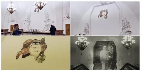 На станции арбатская обвалилась штукатурка и появился