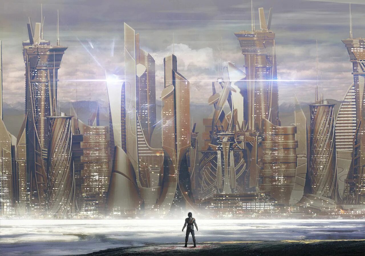 Далекое будущее. Утопия китбаш. Город будущего утопия. Город из будущего. Город будущего в пустыне.