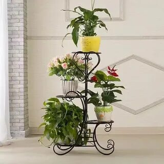 Подставка для цветов в интерьере