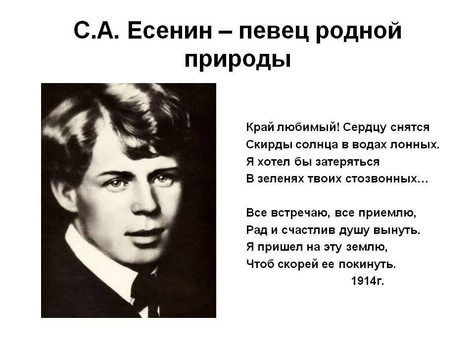 Стихи Сергея Александровича Есенина. Хи Есенина. Есенин стихотворение ветер