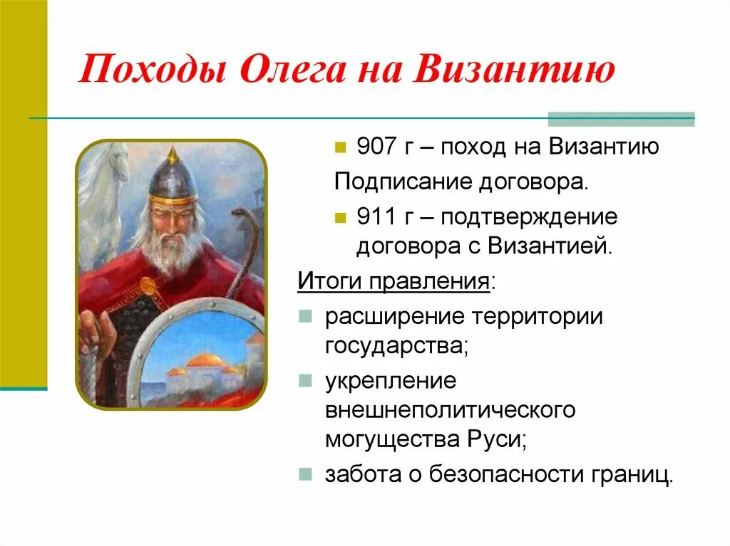 Итоги похода на Византию князя Олега. Поход на Византию князя Олега 907. Походы Олега на Византию Дата. Похож Олега Яга Византию. Результат похода олега