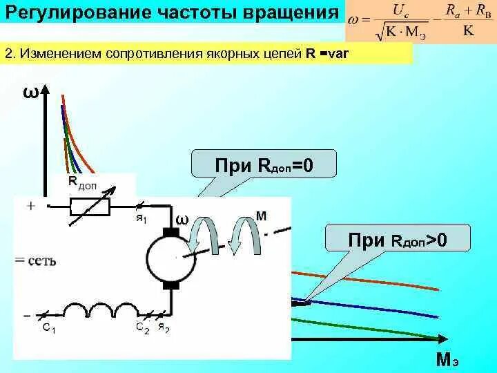 Изменение мощности с изменением сопротивления. Схемы регулирования частоты вращения двигателей постоянного тока.. КПД коллекторного двигателя. Как изменить частоту вращения двигателя постоянного тока. Регулировка частоты вращения двигателя постоянного тока.