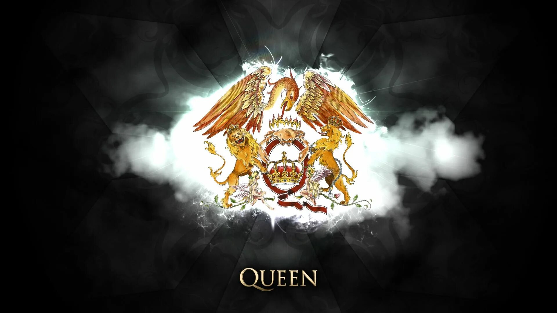 Обои квин. Герб группы queen. queen обои. queen обои на рабочий стол. группа queen обои.