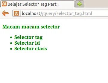 Tag selector