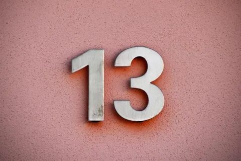 Число 13 картинки